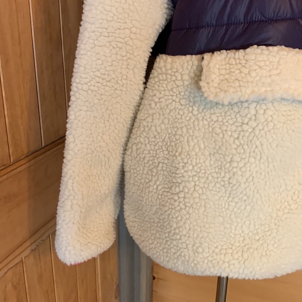 Ivory Ella Sherpa and puffer hooded jacket 1/4 zip Size XL - Picture 11 of 15